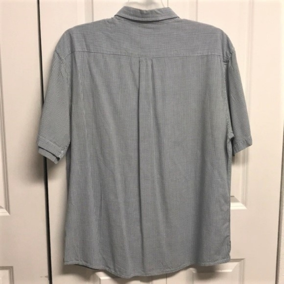 Old Navy Shirt Size XL Blue Checker Short Sleeve - Picture 3 of 3